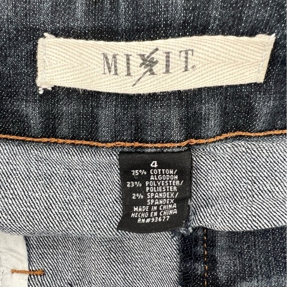 Mixit Knee Length Pencil Jean Skirt Size 4 Women’s - Picture 2 of 4